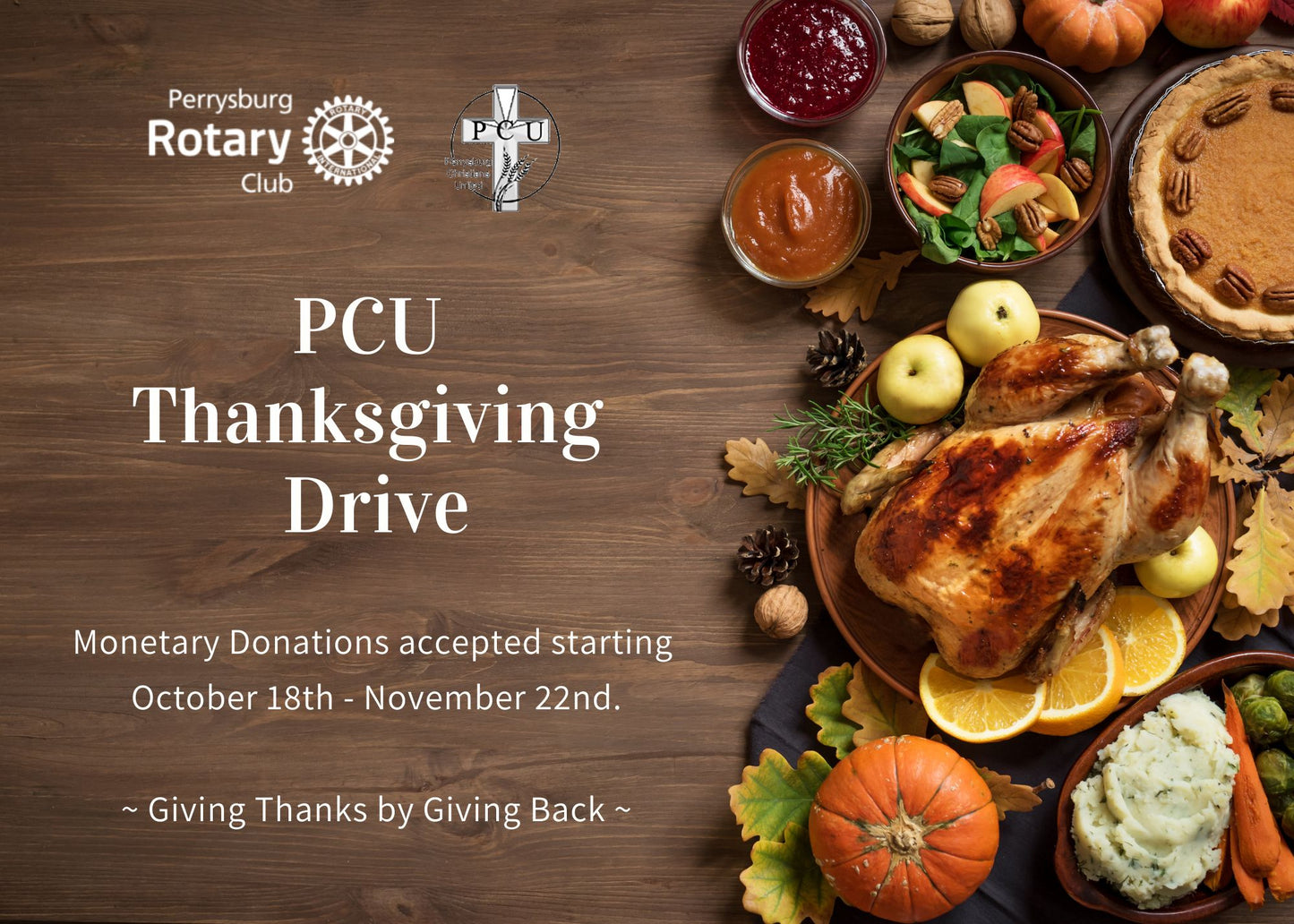 2025 Perrysburg Rotary PCU Thanksgiving Drive